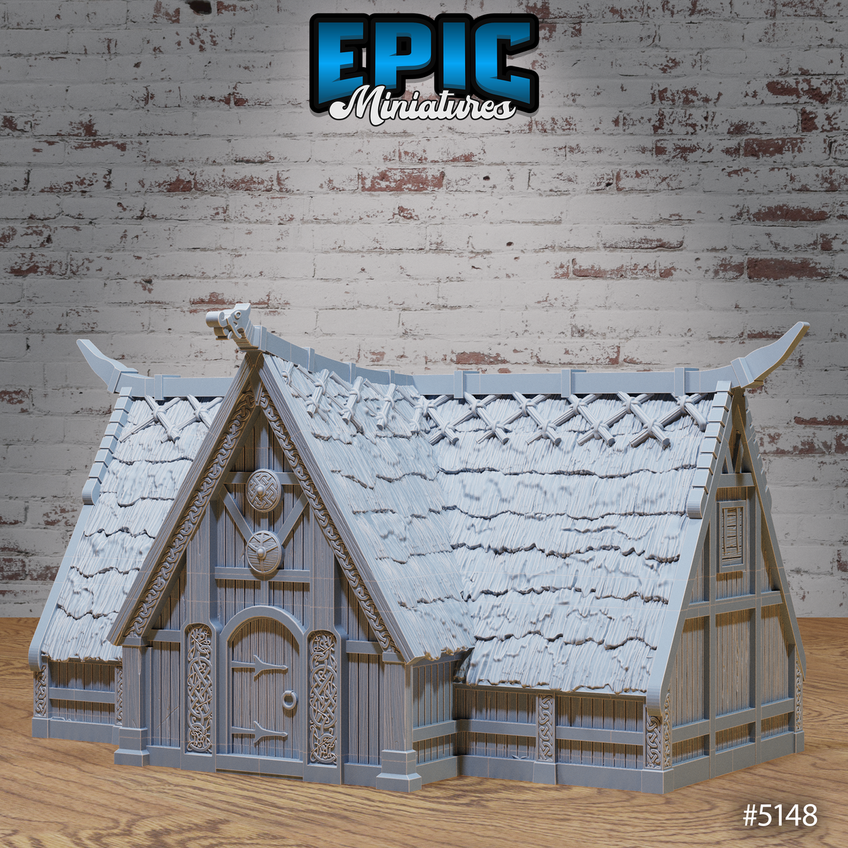 Viking House 3D-printed model