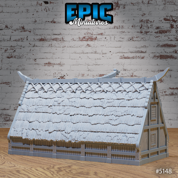 Viking House 3D-printed model