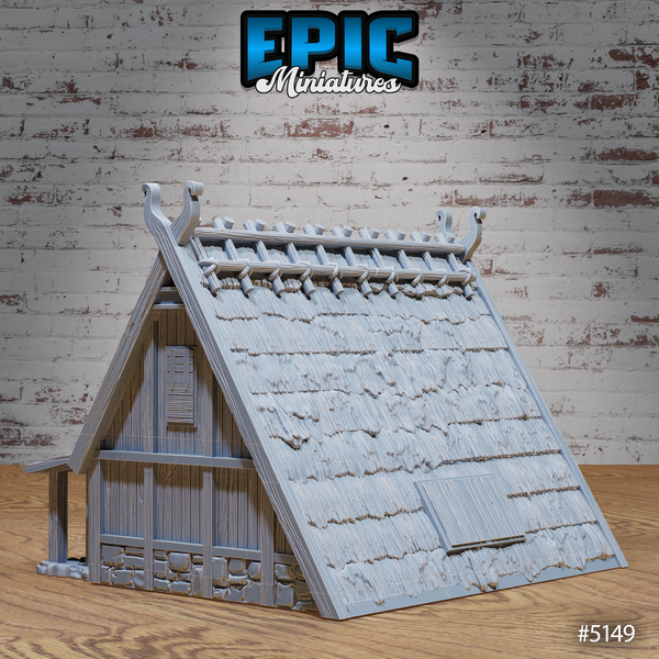 Viking House 3D-printed model