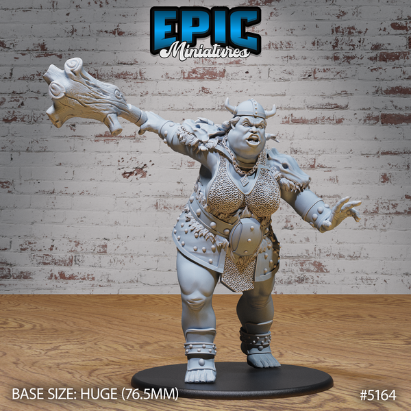 Hill Giantess 3D-printed model