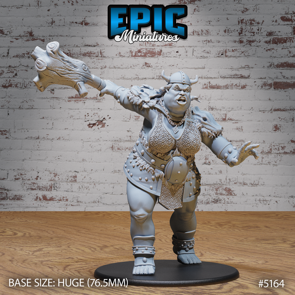 Hill Giantess 3D-printed model