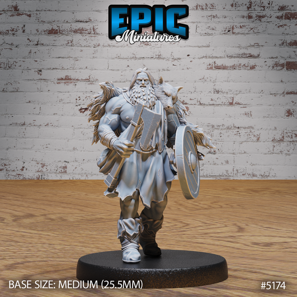 Berserker Viking 3D-printed model