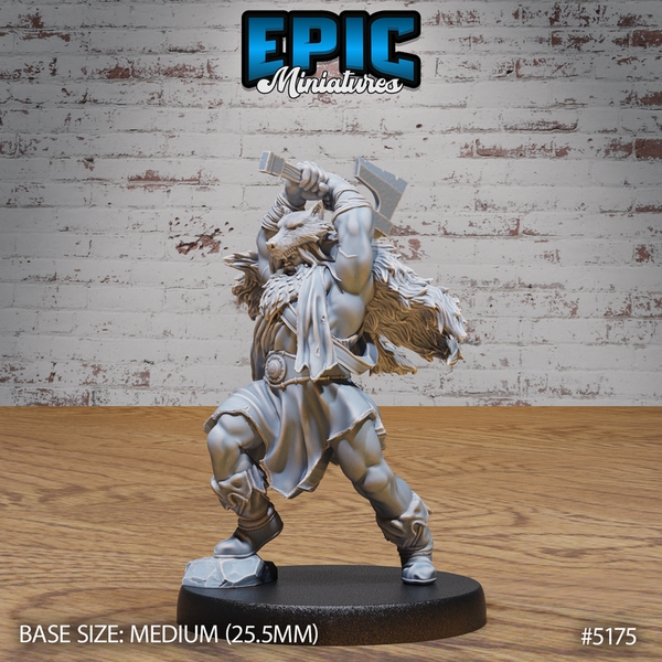 Berserker Viking 3D-printed model