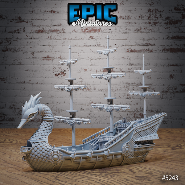 Elven Swan 3D-printed model