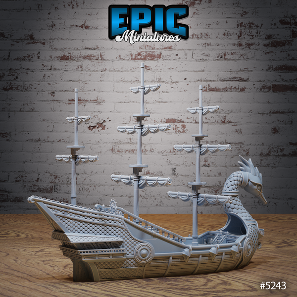 Elven Swan 3D-printed model