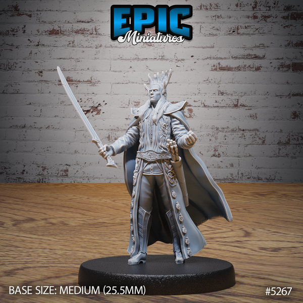 High Elf King 3D-printed model