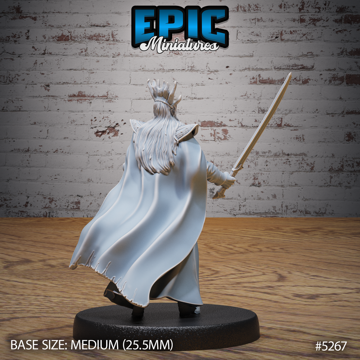 High Elf King 3D-printed model