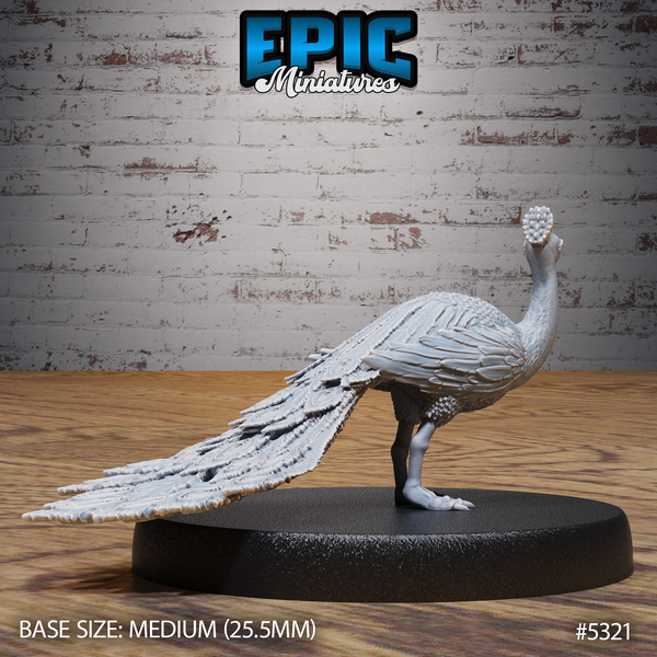Peacock 3D-printed model