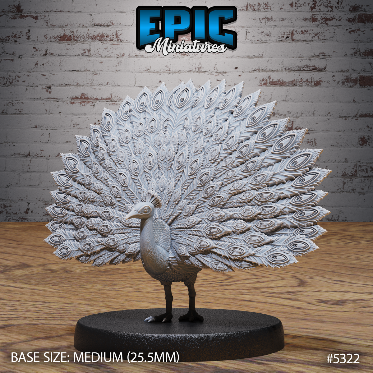 Peacock 3D-printed model