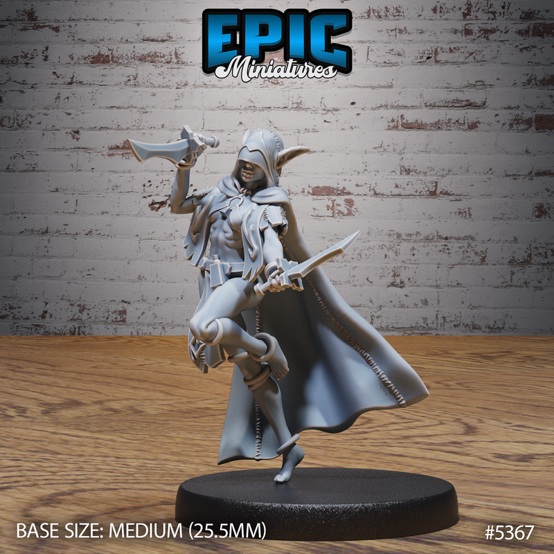 Elf Vampire Lady 3D-printed model