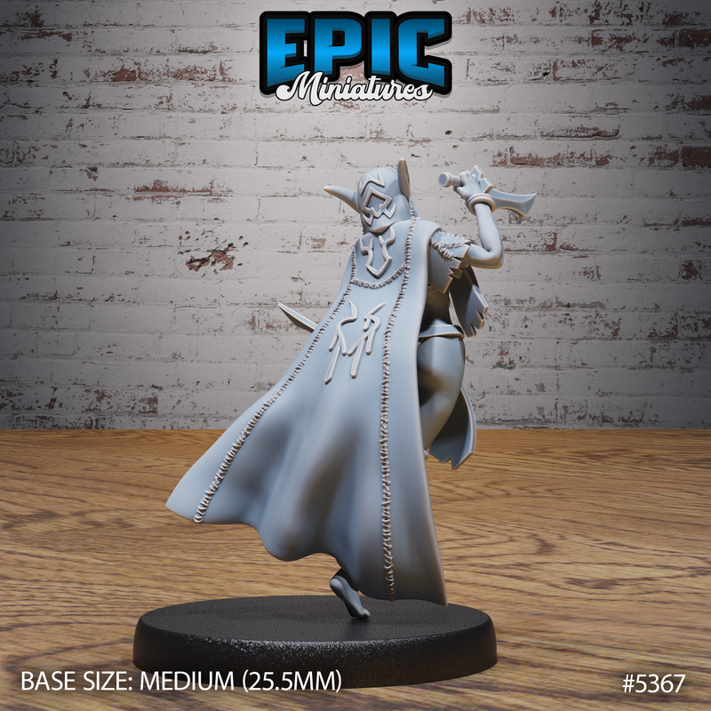 Elf Vampire Lady 3D-printed model