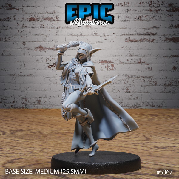 Elf Vampire Lady 3D-printed model