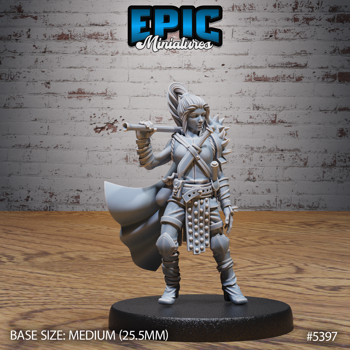 Bandit Lady 3D-printed model