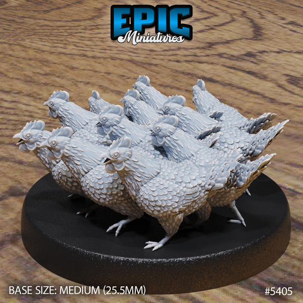 Chicken Swarm 3D-printed model