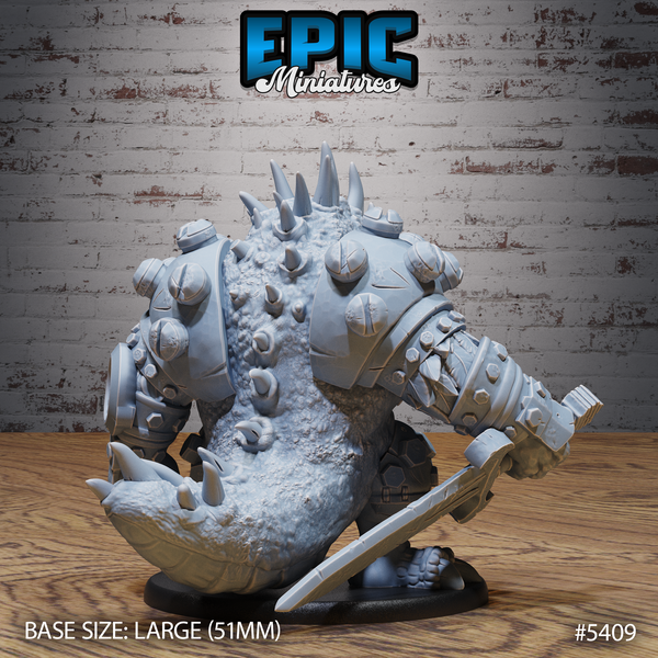 Bulky Lizard 3D-printed model