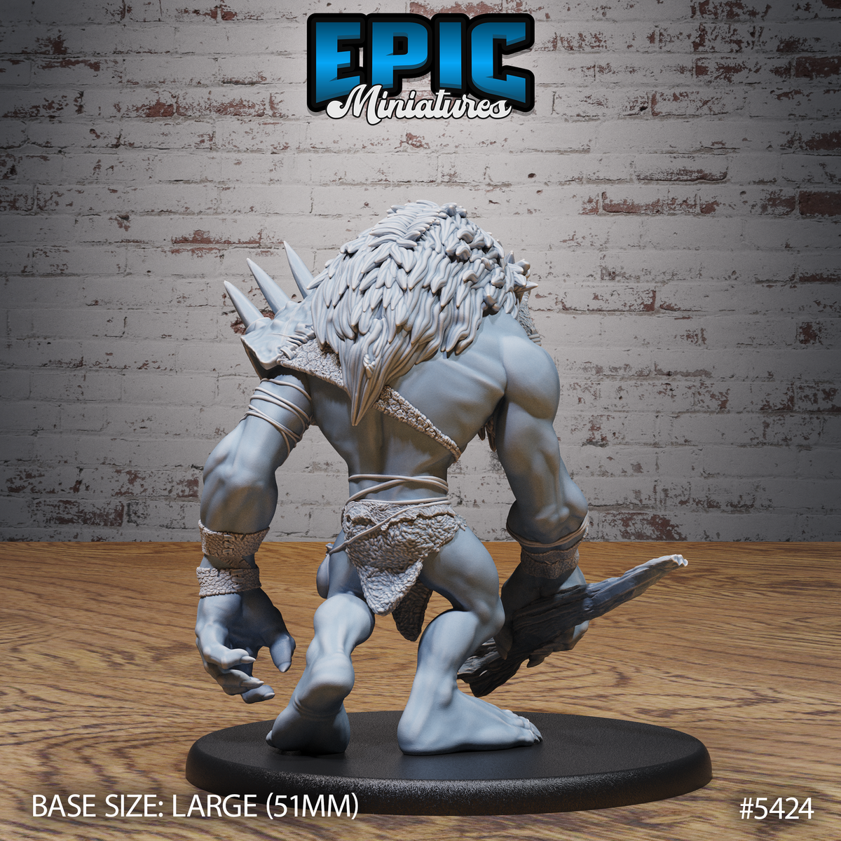 Longneck Troll 3D-printed model