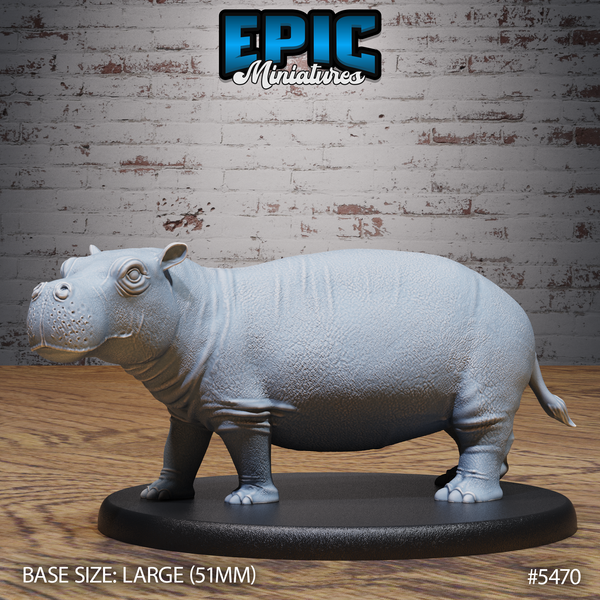 Hippo 3D-printed model