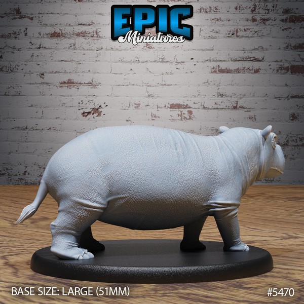 Hippo 3D-printed model