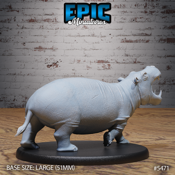 Hippo 3D-printed model