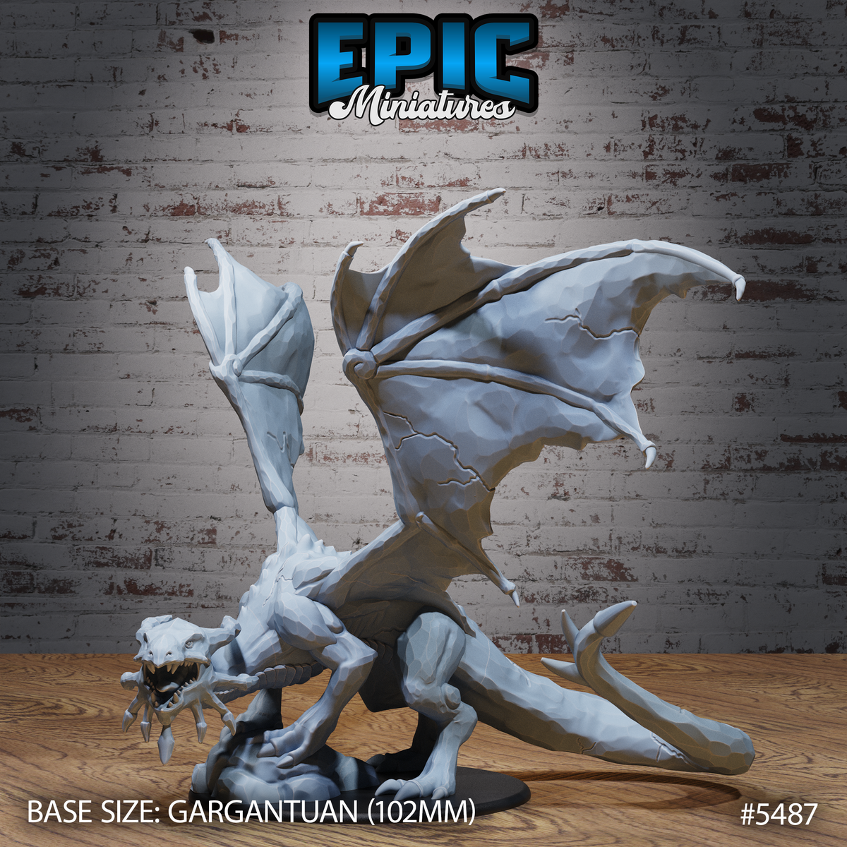 Ancient Sapphire Dragon 3D-printed model
