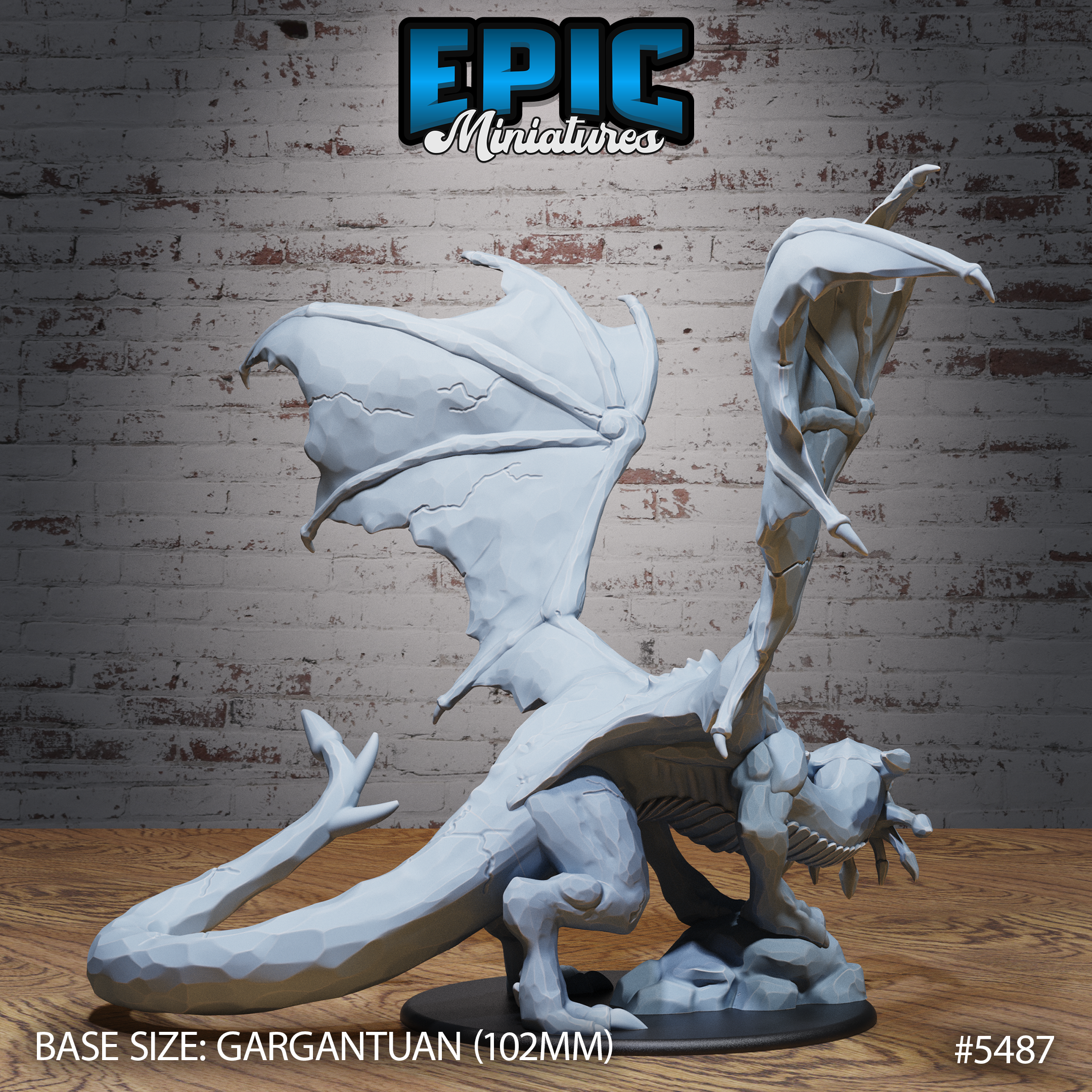 Ancient Sapphire Dragon 3D-printed model