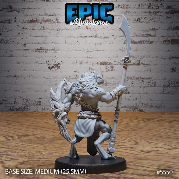 Blue Dragonspawn 3D-printed model