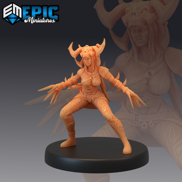 White Bone Huntress 3D-printed model