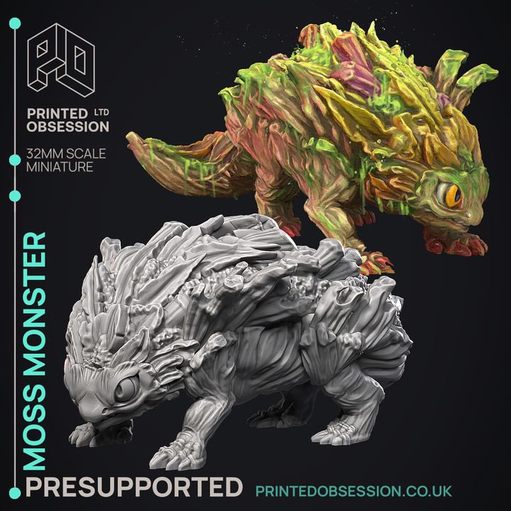 Moss Monster 3D-printed model