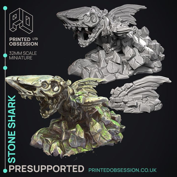 Stone Shark 3D-printed model