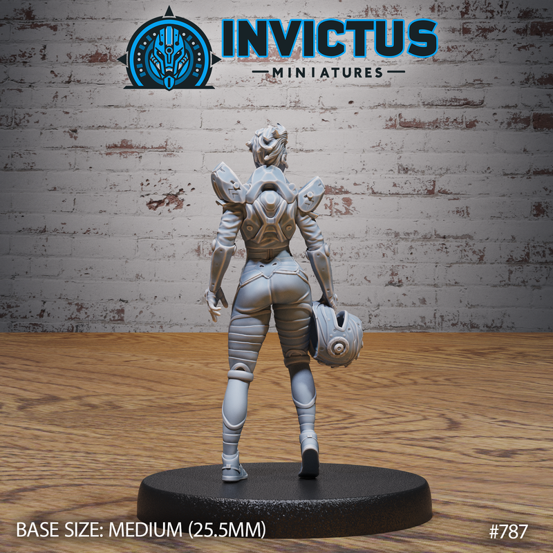 Racer Girl 3D-printed model