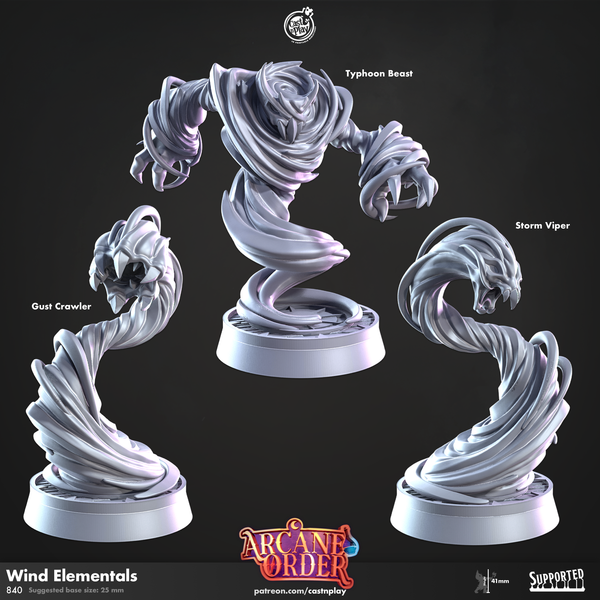 Wind Elementals 3D-printed model