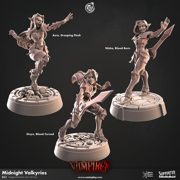 Vampire Shadow Knights 3D-printed model