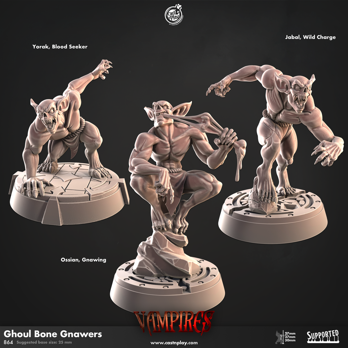 Ghoul Bone Gnawers 3D-printed model
