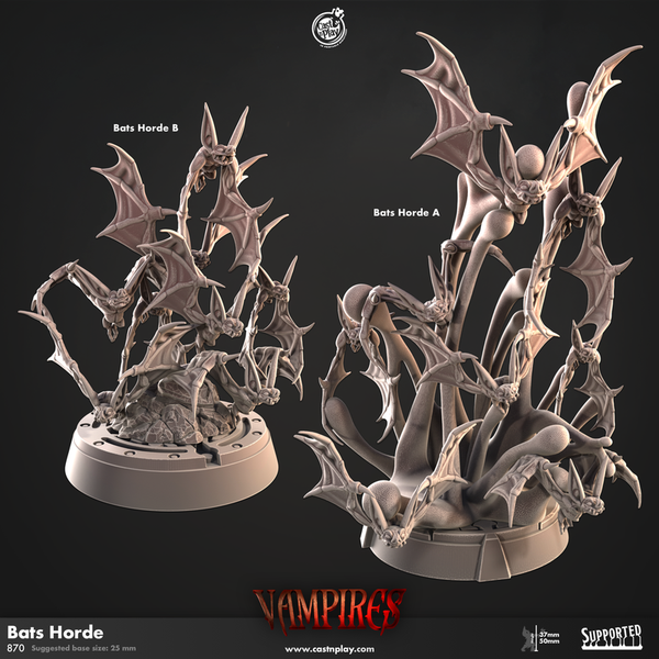 Bats Cloud 3D-printed model