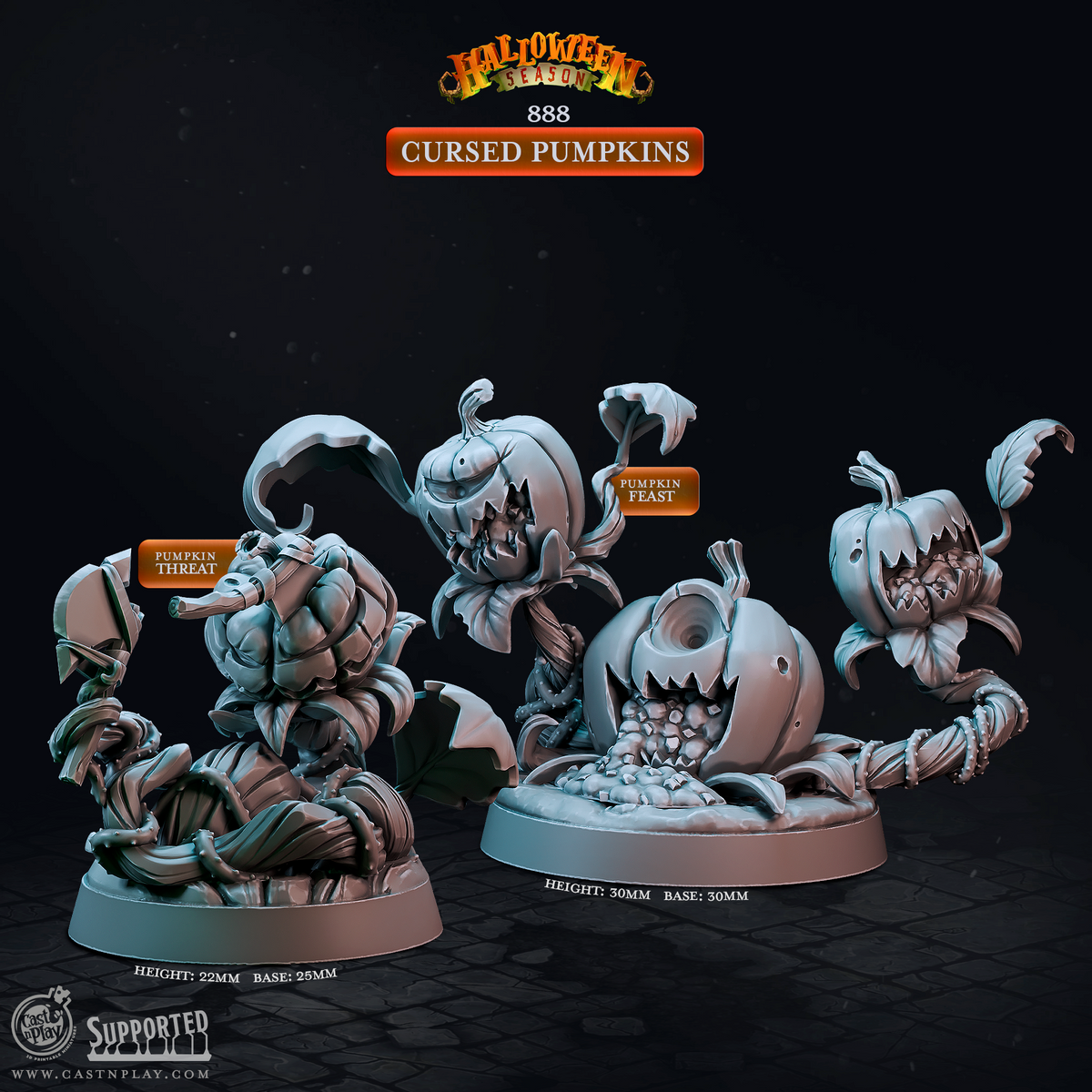 Cursed Pumpkins 3D-printed model