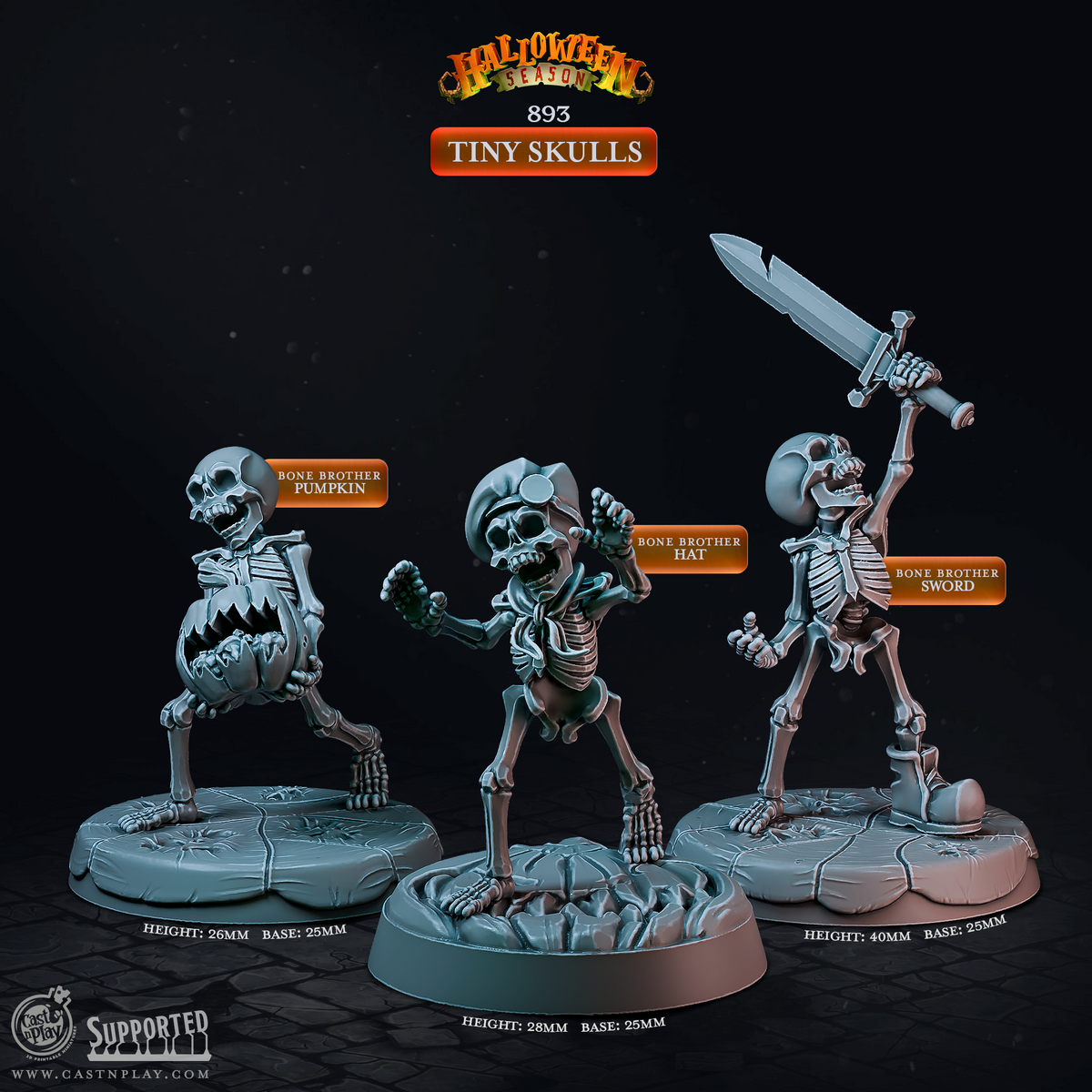 Tiny Terrors 3D-printed model