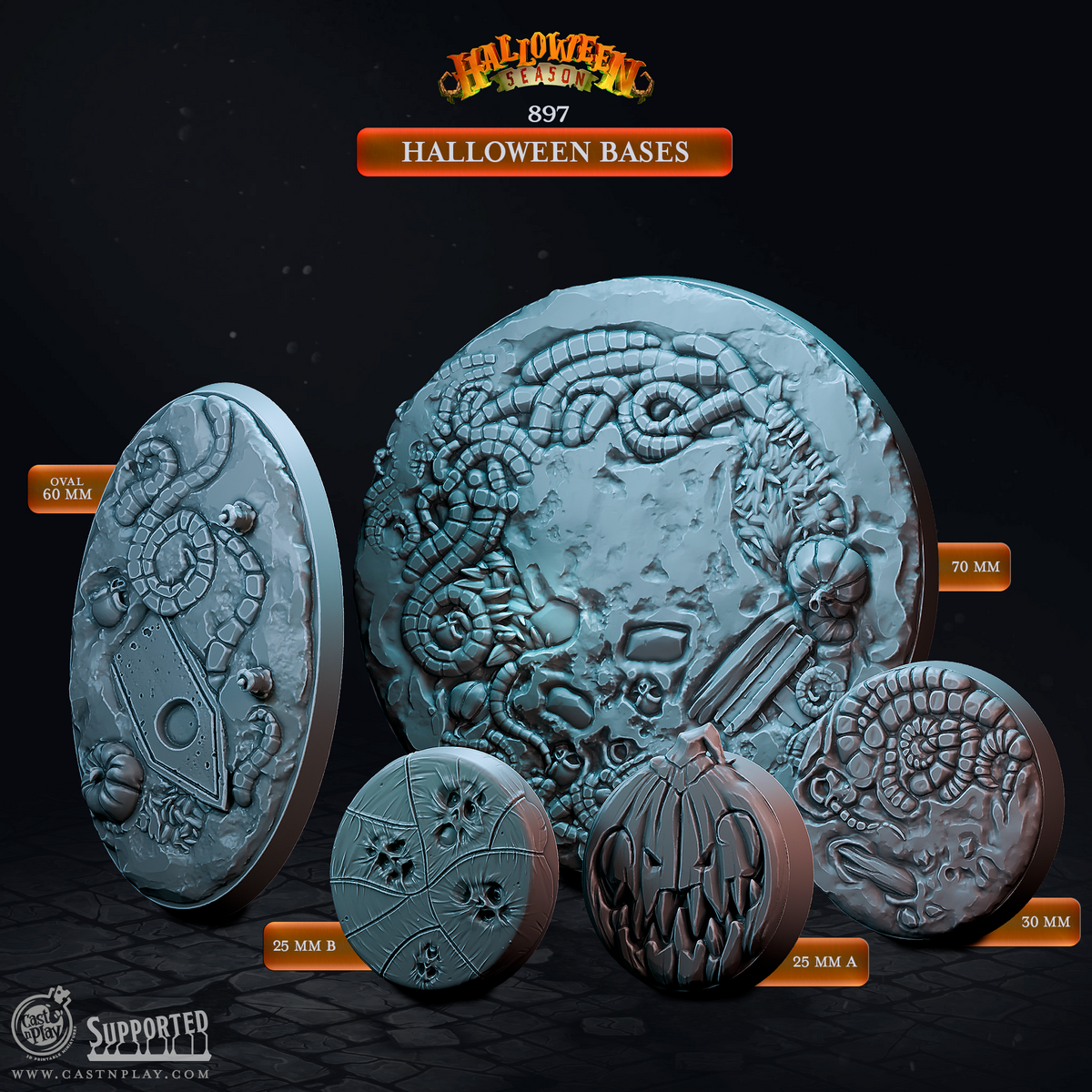 Halloween Bases 3D-printed model
