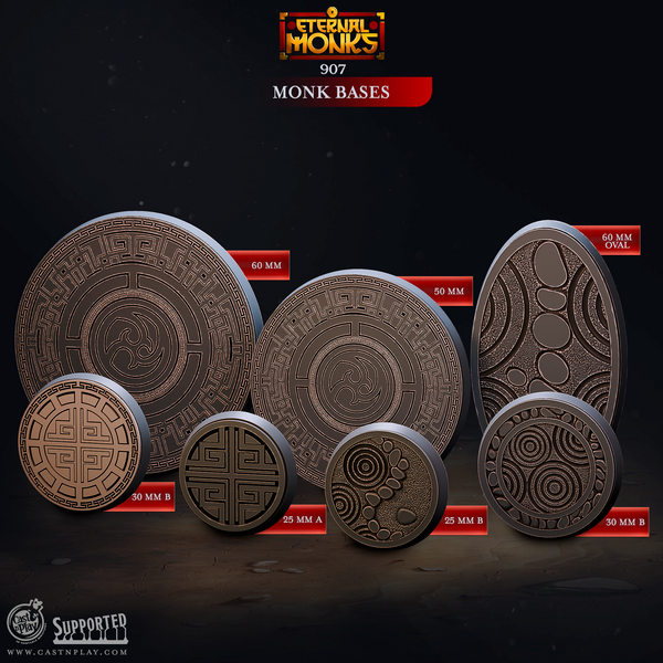 Monk Bases 3D-printed model
