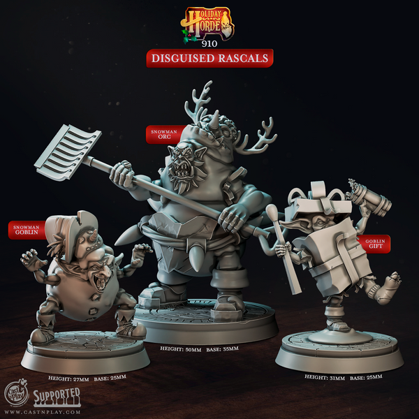 Disguised Rascals 3D-printed model