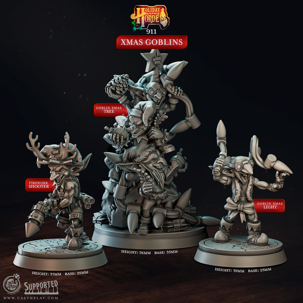 Xmas Goblins 3D-printed model