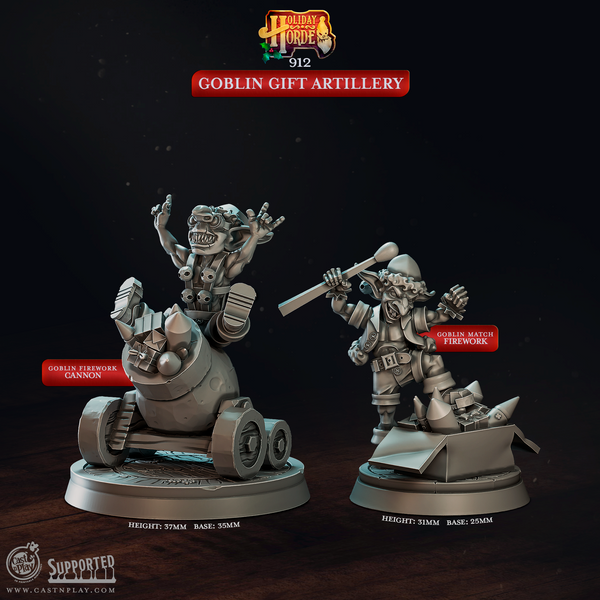 Goblin Gift Artillery 3D-printed model