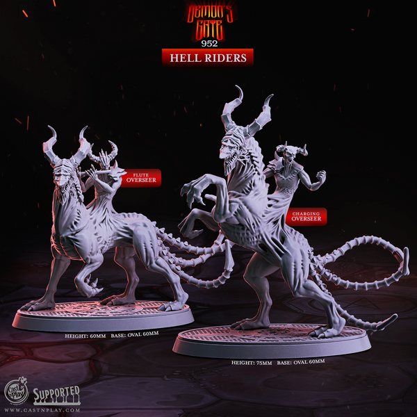 Hell Riders 3D-printed model