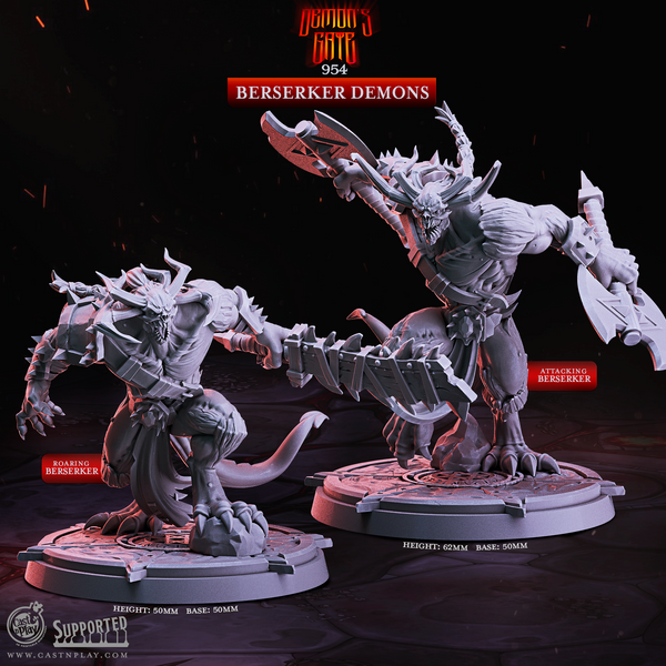 Berserker Demons 3D-printed model
