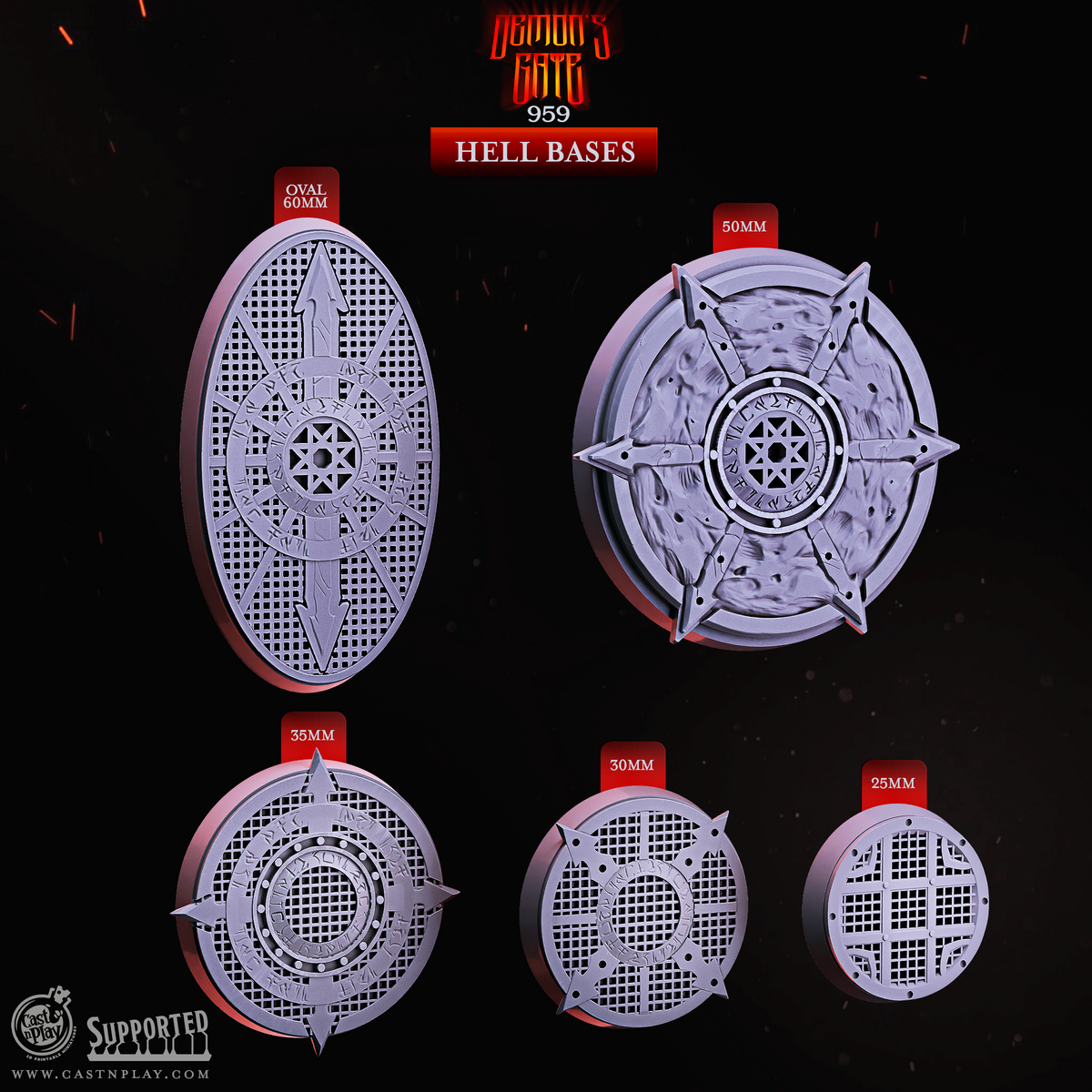 Hell Bases 3D-printed model
