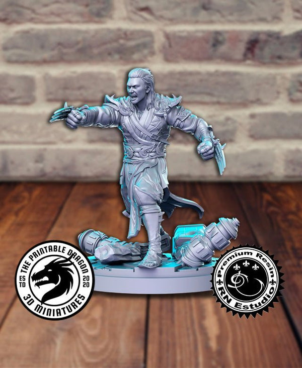 Shang Tsung 3D-printed model