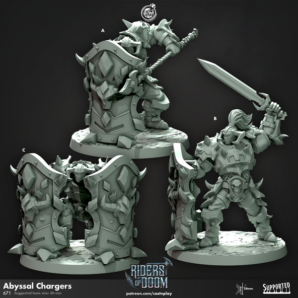 Abyssal Chargers 3D-printed model