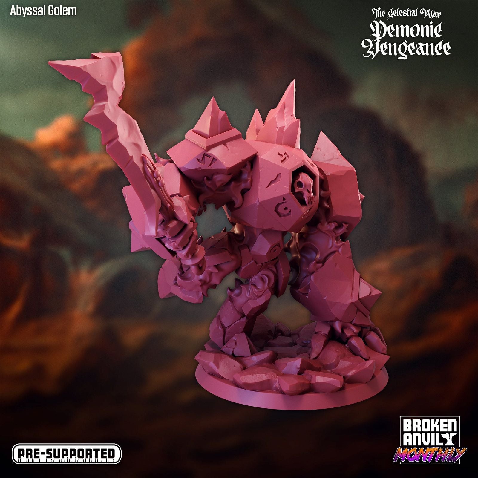 Abyssal Golem - The Printable Dragon