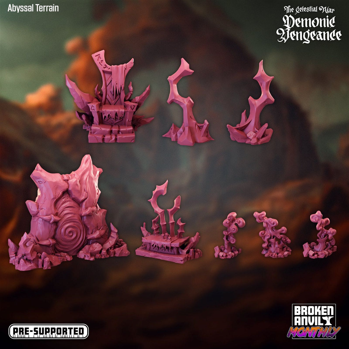 Abyssal Terrain Pack - The Printable Dragon