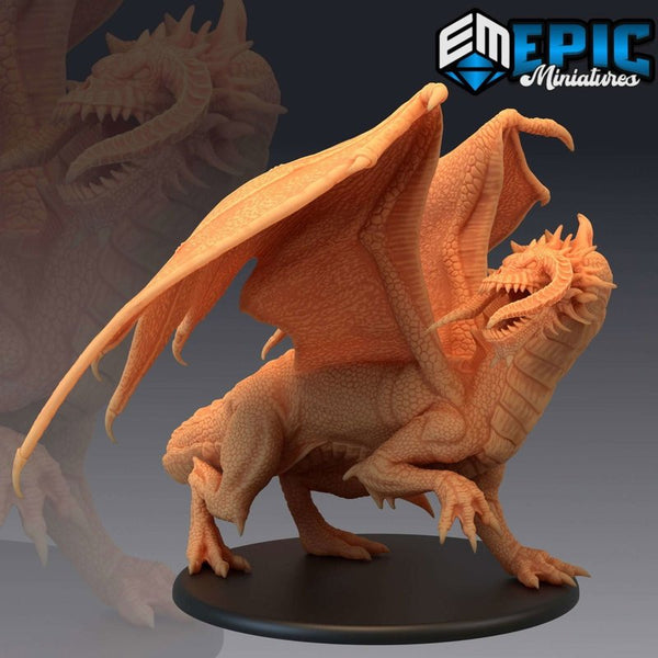 Adult Black Dragon 3D-printed model