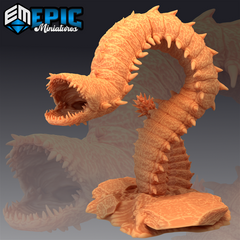 Adult Purple Worm 3D-printed model